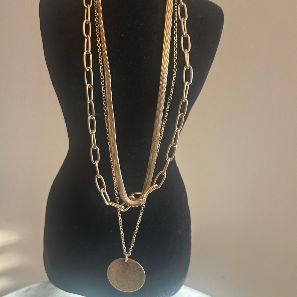 Elegant Gold Layered Necklace